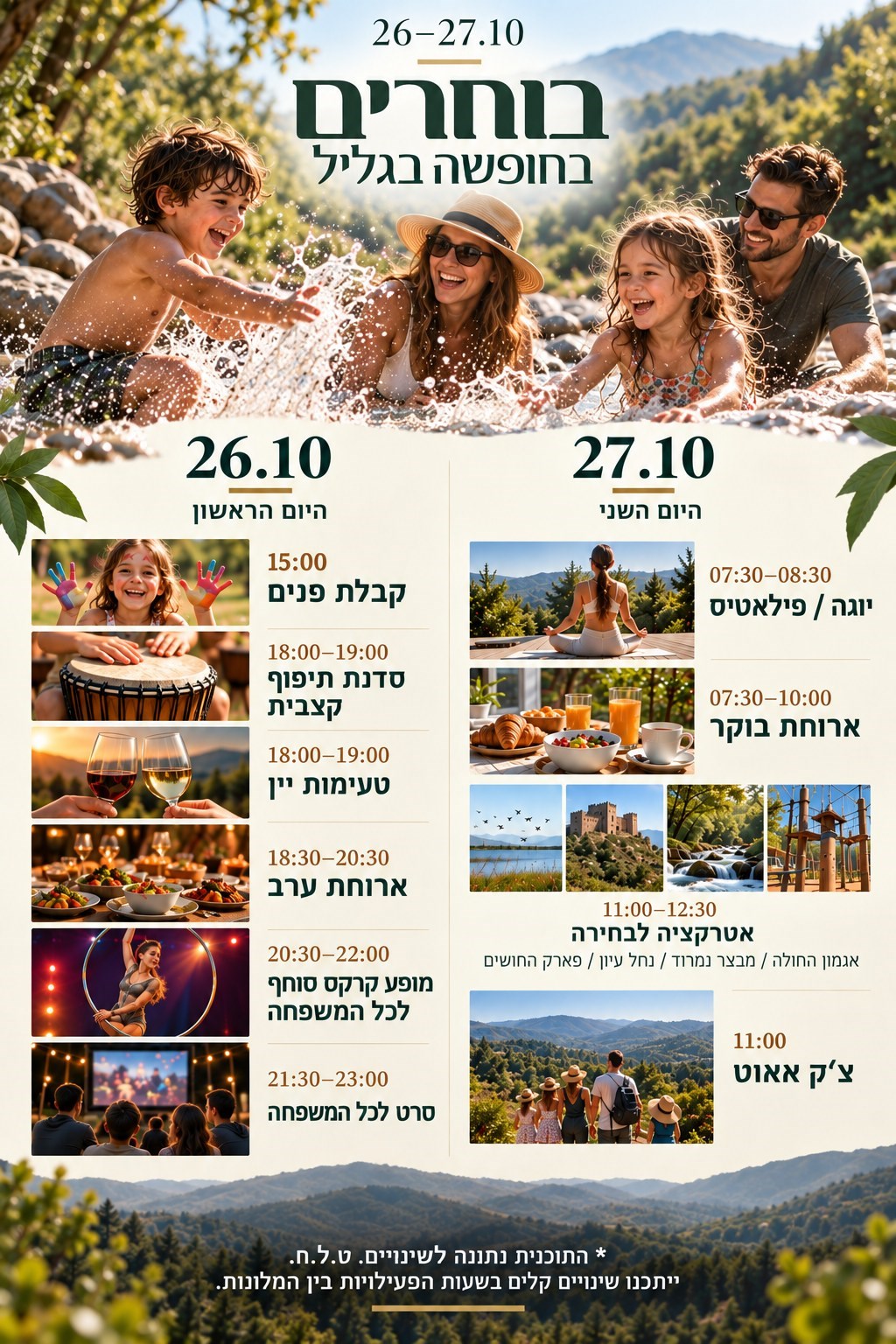 תוכנית דיל יום בחירות 26–27.10