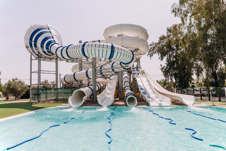 Waterslides Snack Bar Brown Beach Evia Island